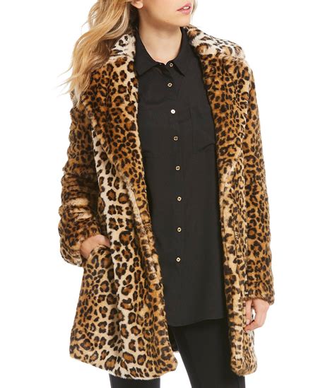 faux leopard coats for women